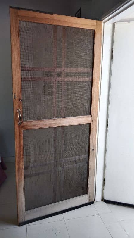 wooden net door 1