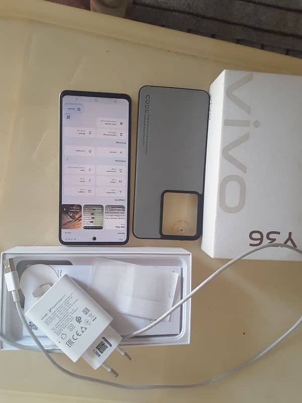 vivo y36 8+8/256gb 3month warranty remaining complete box 9