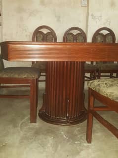 8 feet Dining Table with 8 chairs