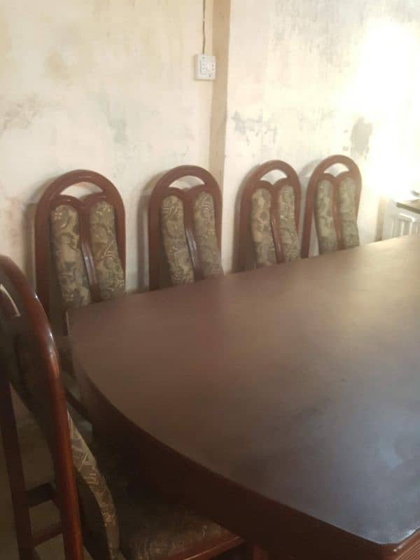 8 feet Dining Table with 8 chairs 3