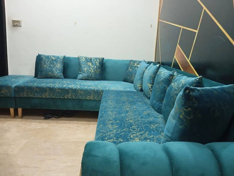 L Shaped karnar sofa 1