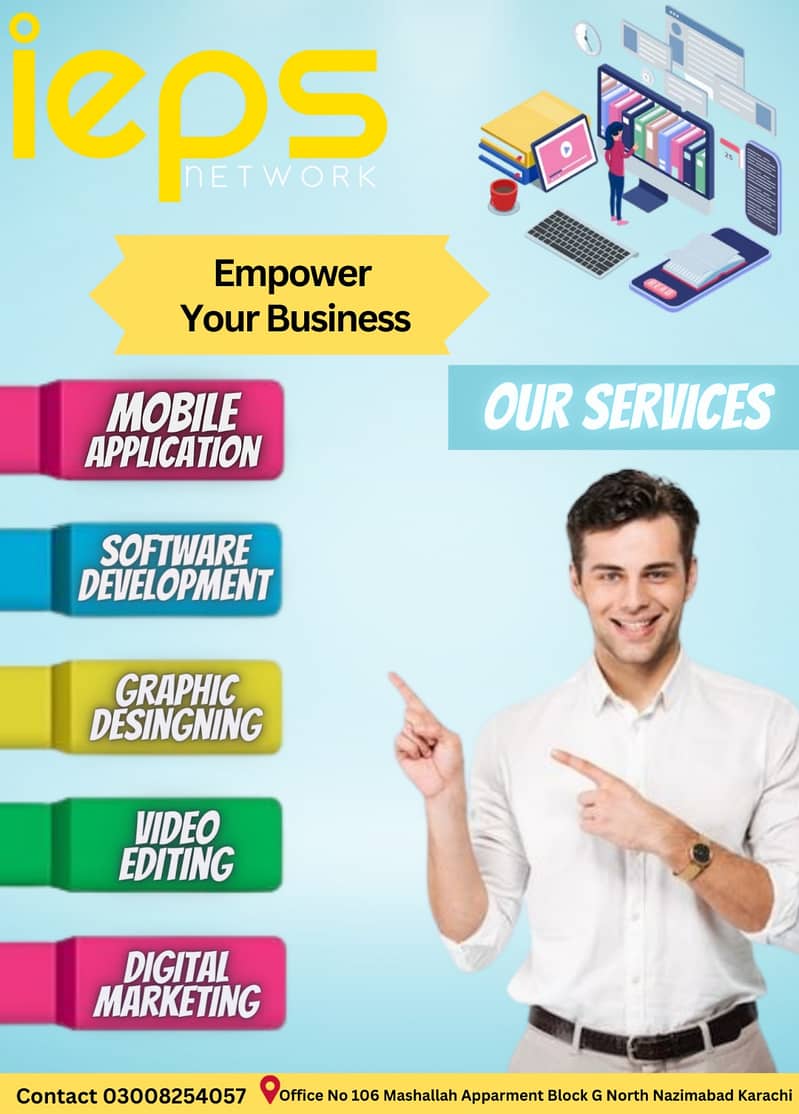 Web, Social Media, Courier, Mobile Application, Customized Software 2