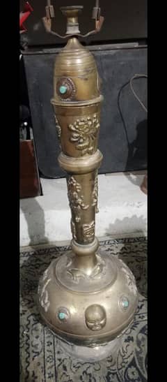 antique brass table lamp