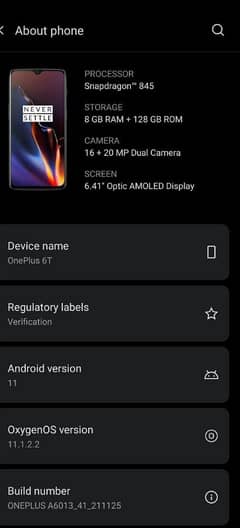 OnePlus 6T 8/ 128