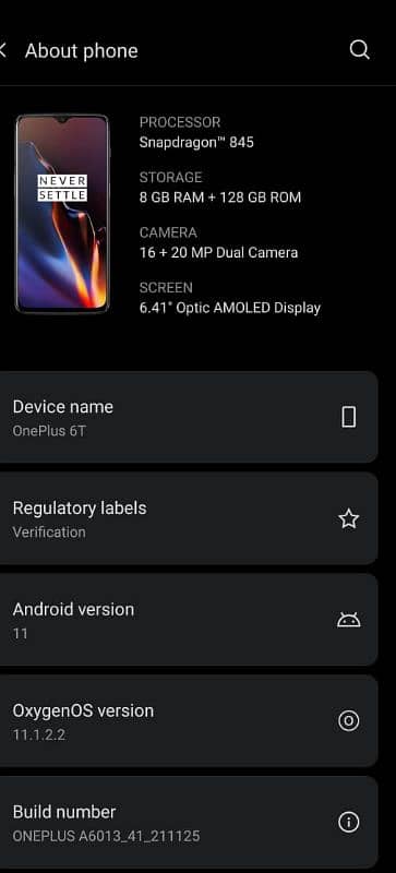 OnePlus 6T 8/ 128 0