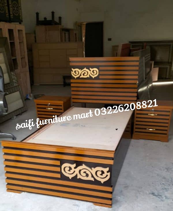 wooden latest design single bed made in Quikr wood 3