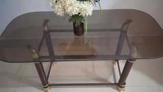 glass metal  tables