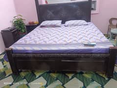 The bed set was used but bed set is in best condition