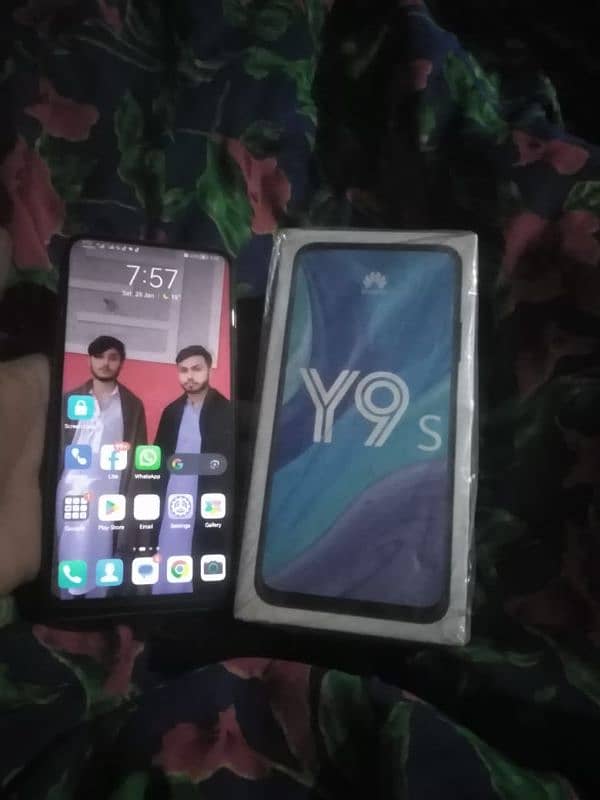 Huawei y9s  With Box Charger Best device 3