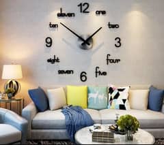 3D DIY Wooden Big 11 Wall Clock