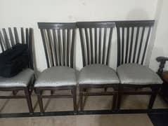 8 dinning chairs wooden frame