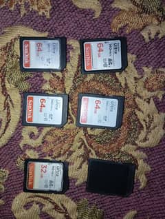 sandisk ultra  64gb used card 140 mb