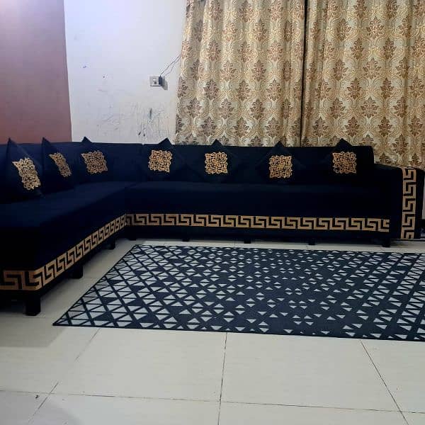 07 Seater L Shaped Sofa 2