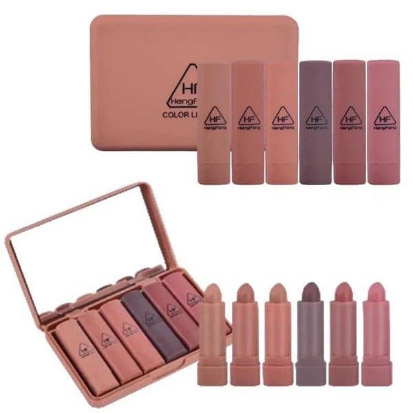 6 Pcs warm undertone lipstick set for Bold coverage 5