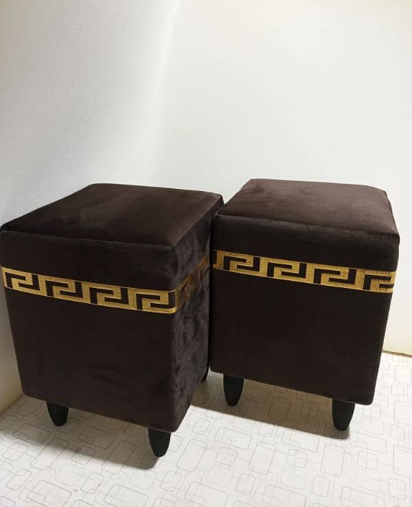 Luxury Wooden Square Stools 4