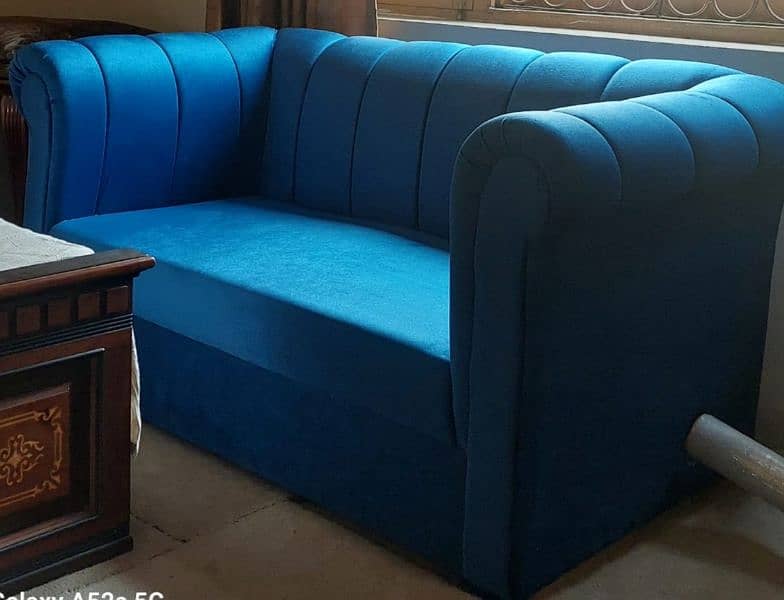 7 seater velvet Sofa Set 0