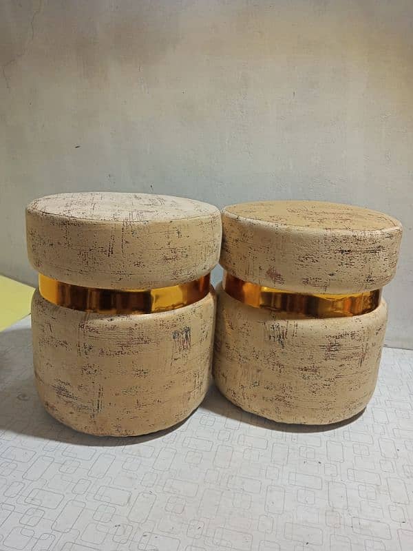 Luxury Wooden Round Stools BIG SIZE 1