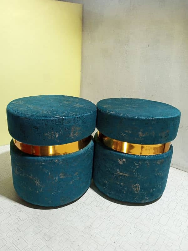 Luxury Wooden Round Stools BIG SIZE 7