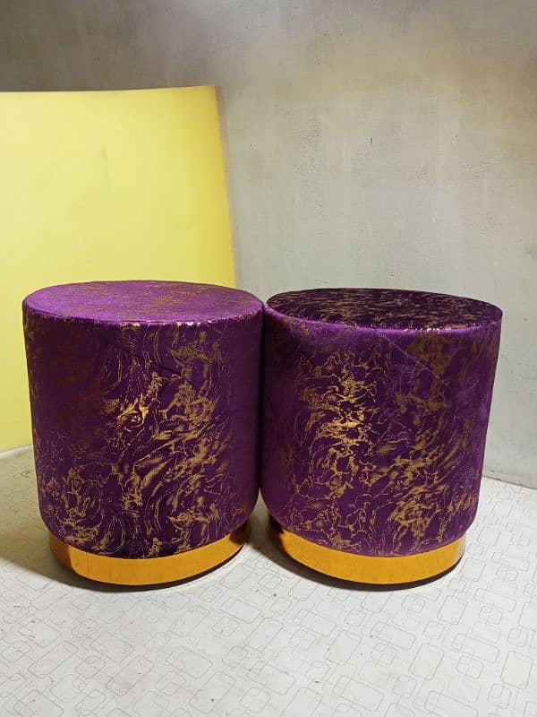 Luxury Wooden Round Stools BIG SIZE 9