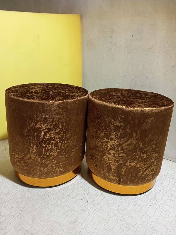 Luxury Wooden Round Stools BIG SIZE 10