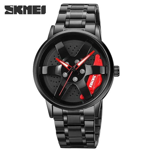 Skmei original genuine black wheel watch 0