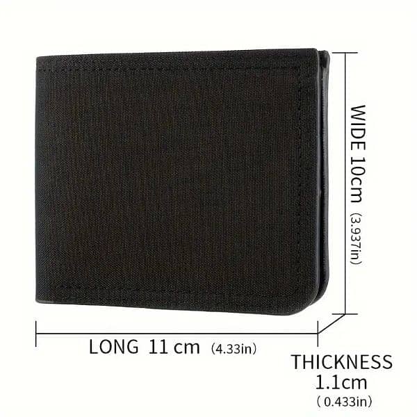 Sleek Men's Ultra-Thin Canvas Wallet 2