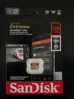 Sandisk etreme 128gb memory card