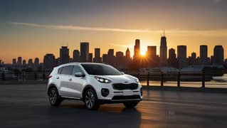 Kia Sportage available for rent (with driver only)