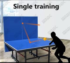 Foldable Table Tennis Table Standard Size 9'x5' with Locking Wheels