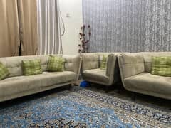 5 seater sofa set ha achi condition man ha used ha