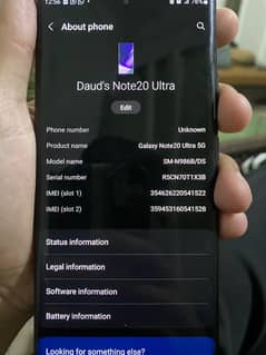 Samsung Galaxy Note 20 Ultra 12/256