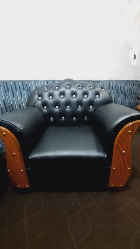 Luxurious Handmade Sofa | Kikar Wood & Premium Rexine | Custom Orders 0