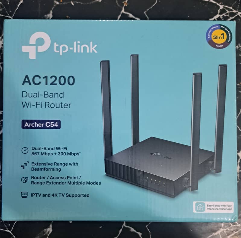 Tplink Archer C54 router with 4 Antenna 1