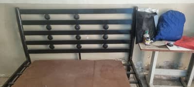 Queen Iron bed with mattress