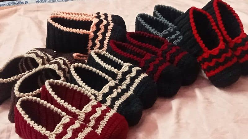 50% discount On crochet woolen shoes,socks and booties 0