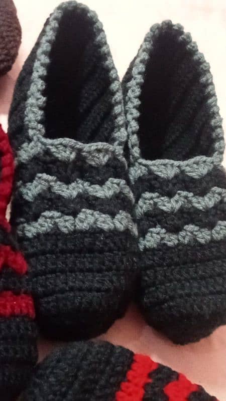 50% discount On crochet woolen shoes,socks and booties 8