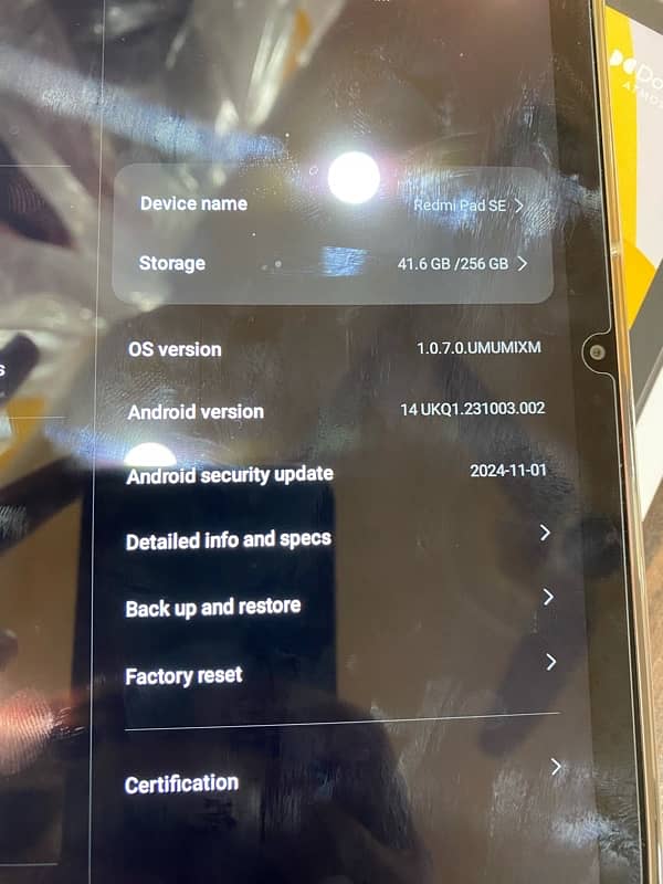 Xiaomi redmi pad SE [8GB RAM 256GB Storage] box open 2