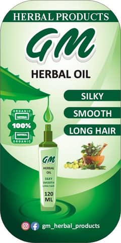 GM harbel shampoo and oil organic products