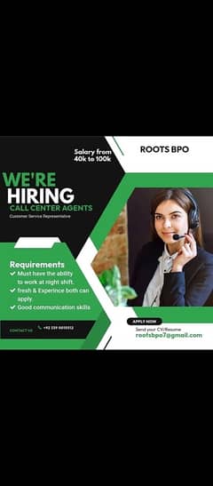 Hiring agents for call center