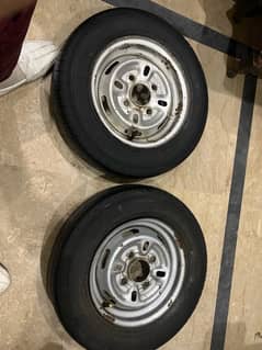 mehran tyres 12 inch yokohama with rims new condition