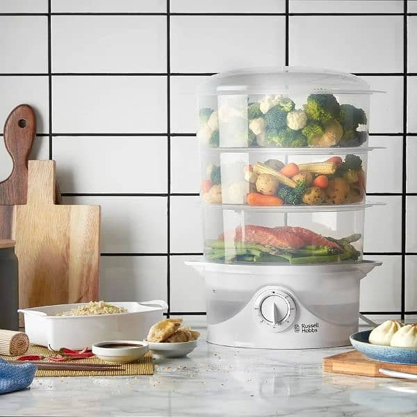 Russell Hobbs 3 Tier Electric Food Steamer, 9L 1