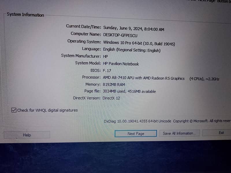 Core i5 7th gen laptop 7