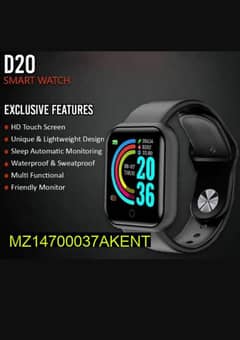 D20 SMART WATCH FOR MENS AND WOMENS| DIGITAL TOUCH SCREEN WATCH