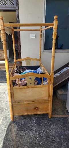 Baby Coat With mattress & Space Draw