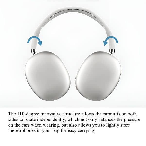 P9 Bluetooth Wireless Noise-Cancelling Stereo Headphones with Mic 2