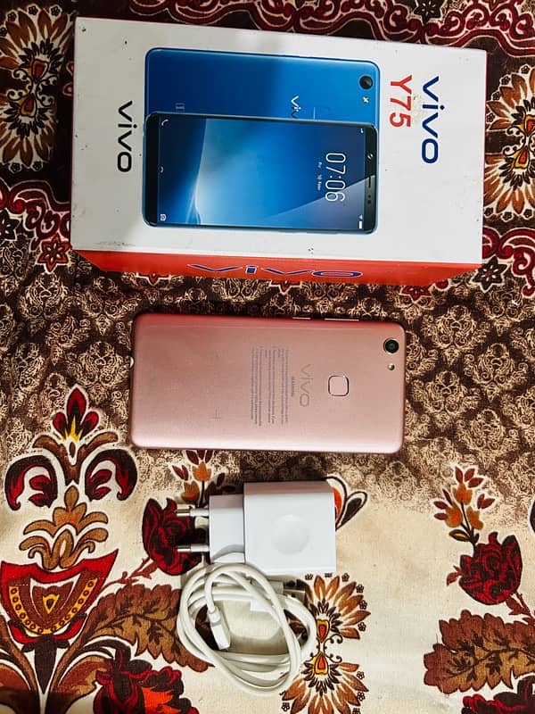 vivo y75 6/128GB complete box 03053972195 2