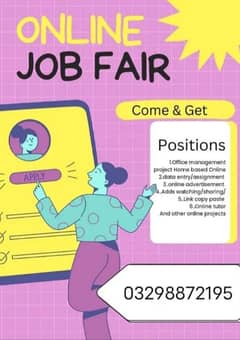 online jobs/full time/part time/simple typing jobs for boys and girls