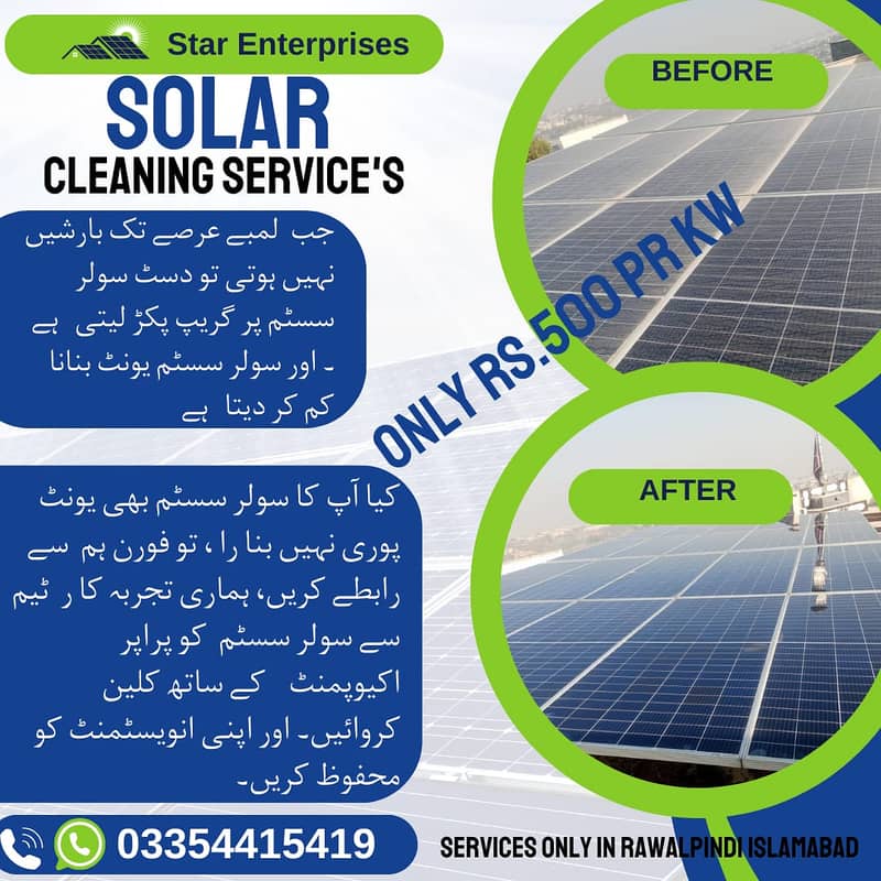 Solar Panel Services | Solar panal Cleaning | Solar panal Wash 0