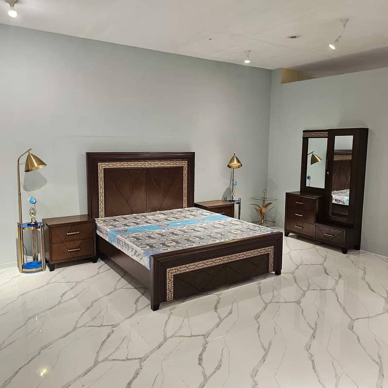 Bed Set //King Size Bed// Wooden Bed// Queen Size Bed// single Bed 11