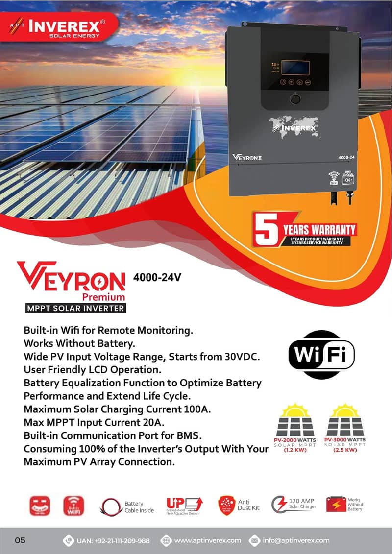 Inverex (Veyron II) 4kW - Solar Inverter - Best - Reliable 1